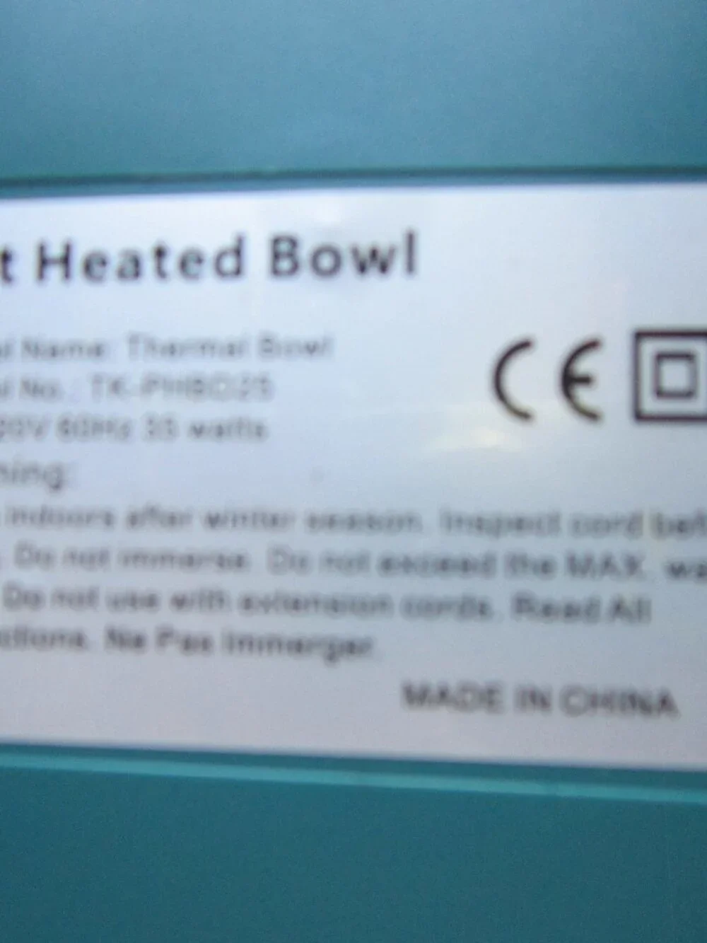 Heated Water Bowl 67OZ Cats Dogs Chickens Wild Animals